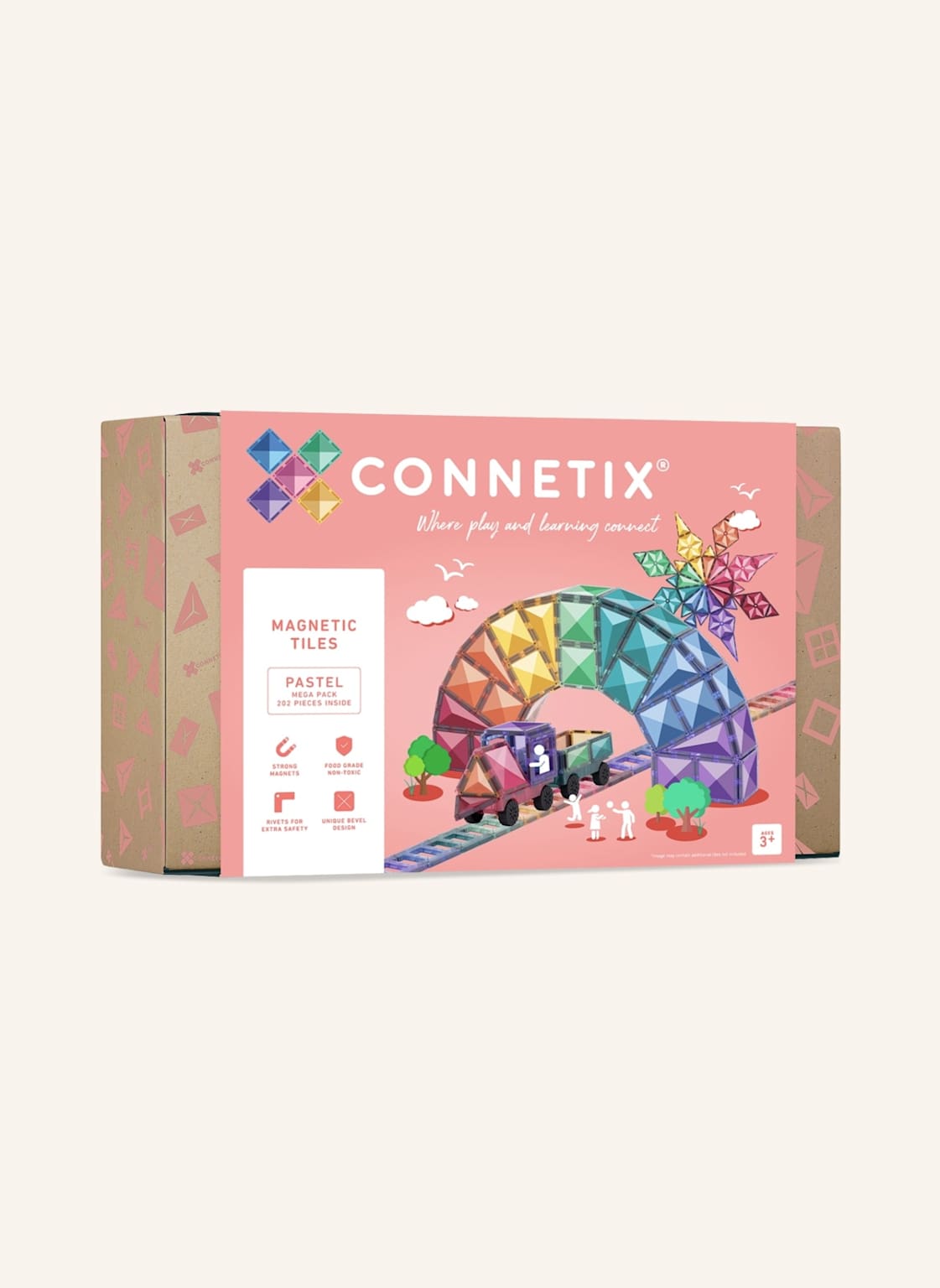 Connetix Mega-Set Pastell rosa von Connetix