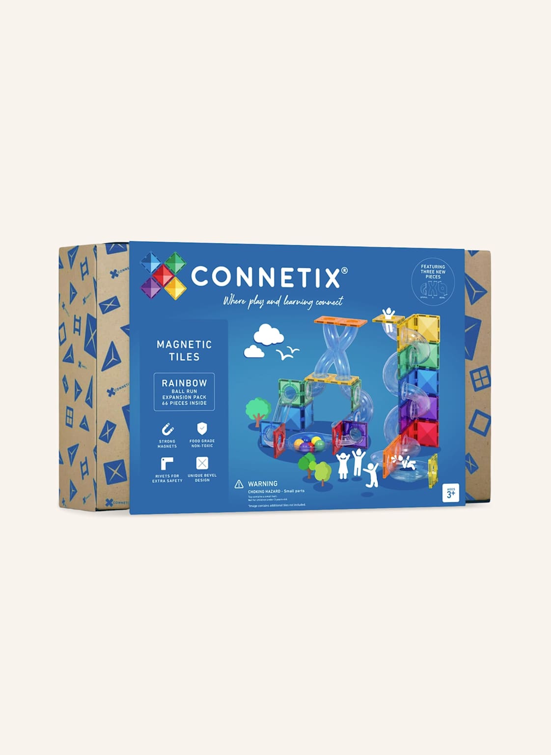 Connetix Kugelbahnen-Erweiterungs-Set Regenbogen blau von Connetix