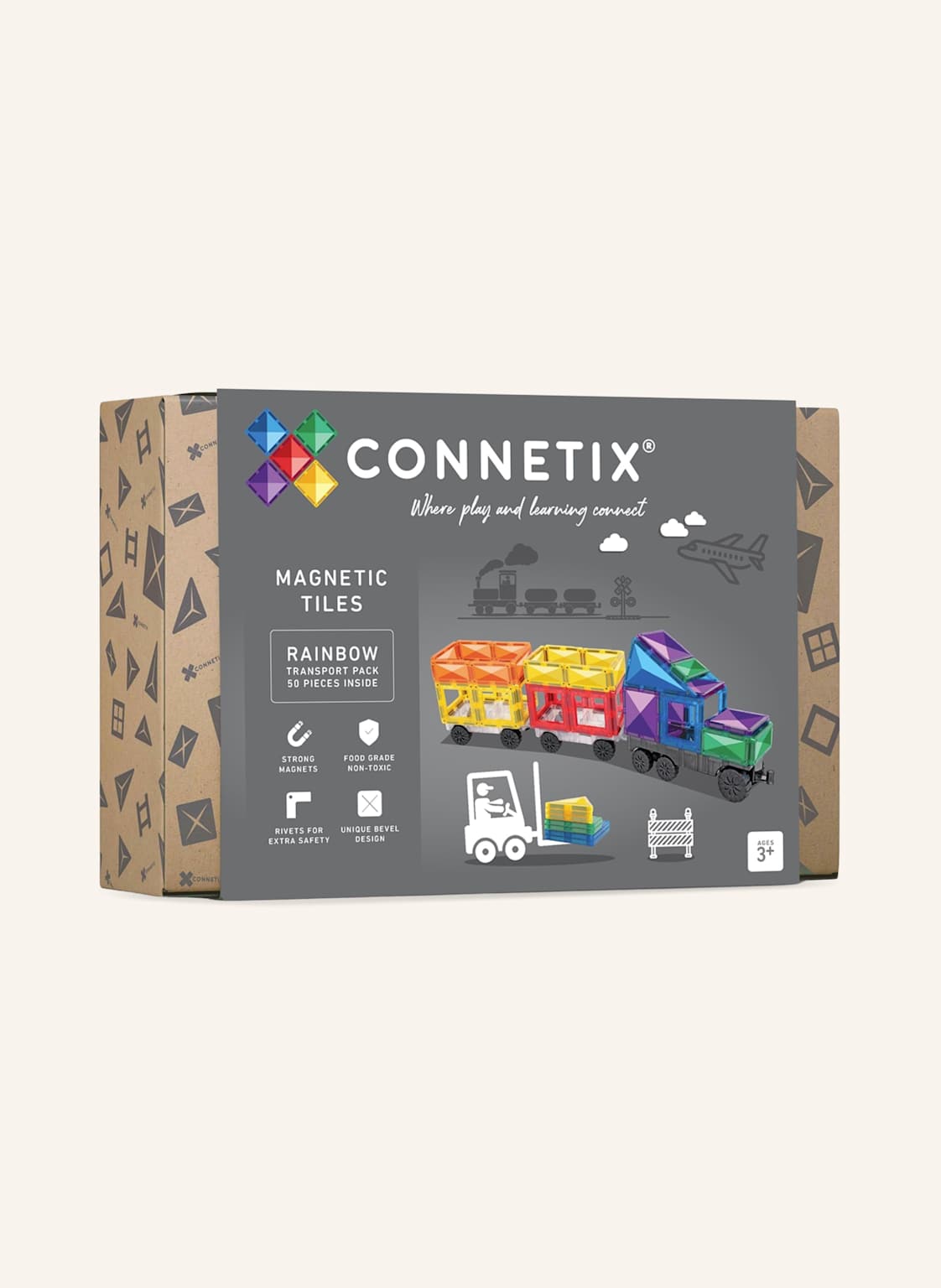 Connetix Transport-Set Regenbogen blau von Connetix