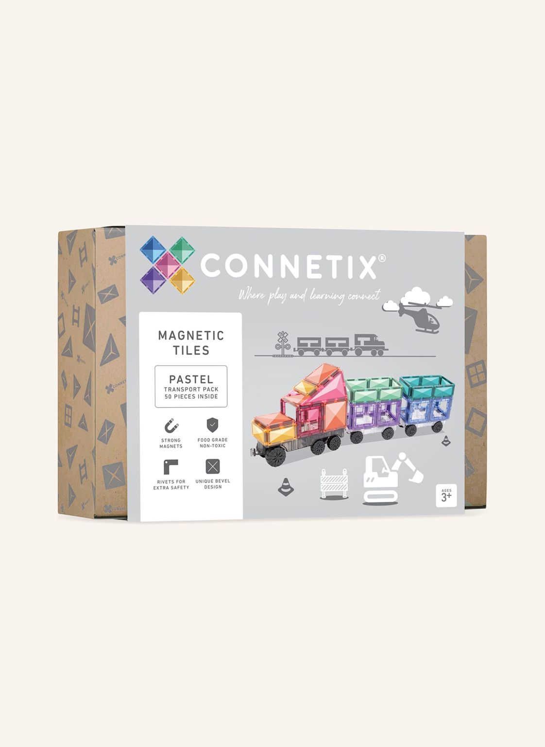 Connetix Starter-Set Pastell rosa von Connetix