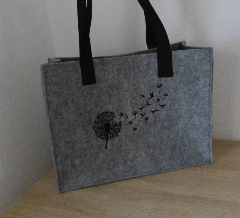 Filztasche "Pusteblume" | Breit von ConnysKleineNaehwelt