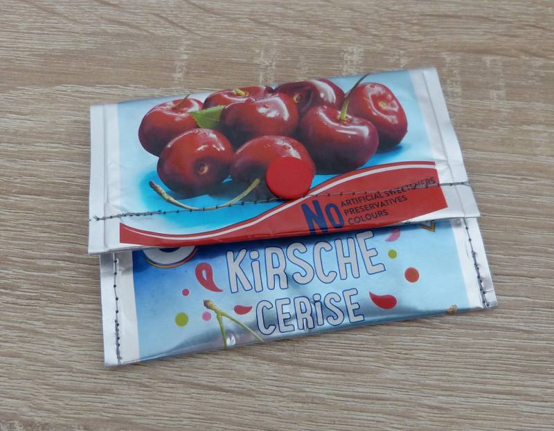 Geldbeutel Aus Getränkepacks "Kirsch" von ConnysKleineNaehwelt