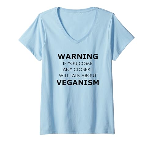 Damen Veganismus - Plant Power Statement für Tierliebhaber T-Shirt mit V-Ausschnitt Damen Veganismus - Plant Power Statement für Tierliebhaber T-Shirt mit V-Ausschnitt von Conscious Living Co.