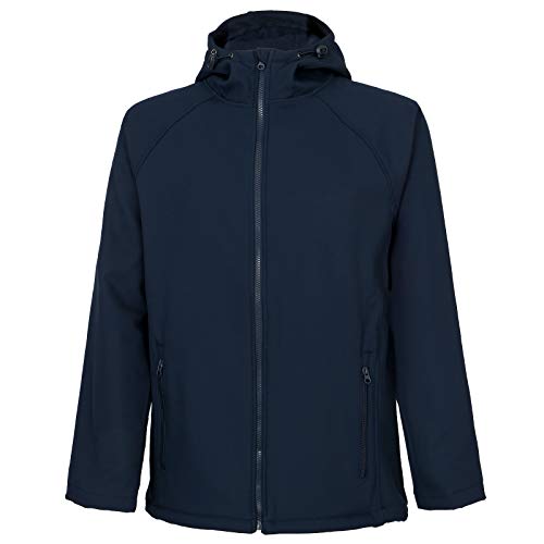 Consorte Softshell Arbeitsjacke Wasserdicht Winterjacke Membran Kaputze Blau (Cruiser) (M) von Consorte