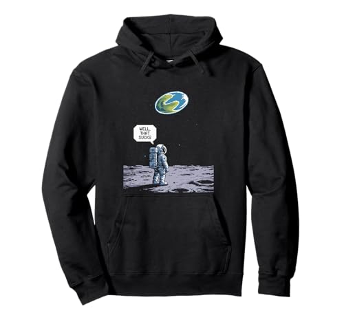 Lustiger Astronaut Earth Gone Flat Earth Space Humor Damen Herren Pullover Hoodie Lustiger Astronaut Earth Gone Flat Earth Space Humor Damen Herren Pullover Hoodie von Conspiracy Theorist Believer Statement Flat World