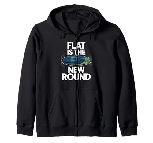 Lustiges Zitat "Flat Eard" Water Doesn't Curve Earth Women Men Kapuzenjacke von Conspiracy Theorist Believer Statement Flat World