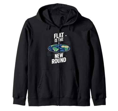 Lustiges Zitat "Flat Eard" Water Doesn't Curve Earth Women Men Kapuzenjacke von Conspiracy Theorist Believer Statement Flat World