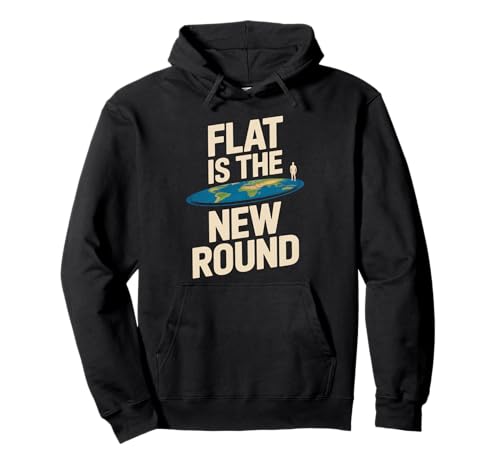Lustiges Zitat "Flat Eard" Water Doesn't Curve Earth Women Men Pullover Hoodie von Conspiracy Theorist Believer Statement Flat World