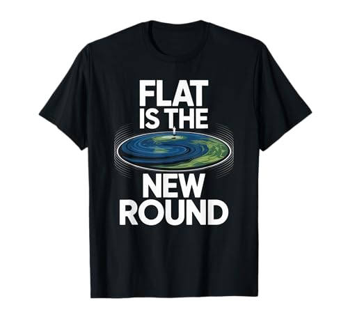 Lustiges Zitat "Flat Eard" Water Doesn't Curve Earth Women Men T-Shirt von Conspiracy Theorist Believer Statement Flat World