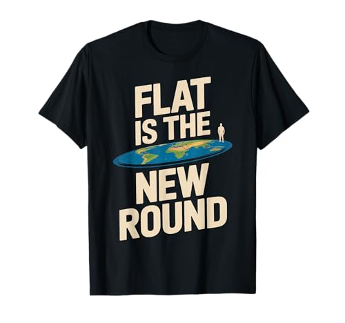 Lustiges Zitat "Flat Eard" Water Doesn't Curve Earth Women Men T-Shirt von Conspiracy Theorist Believer Statement Flat World