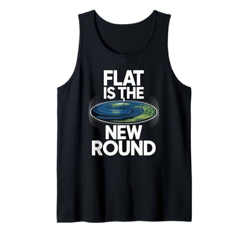 Lustiges Zitat "Flat Eard" Water Doesn't Curve Earth Women Men Tank Top von Conspiracy Theorist Believer Statement Flat World