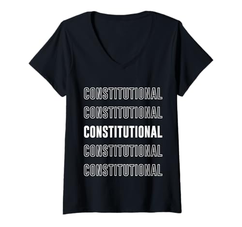 Damen Verfassungsrechtlich T-Shirt mit V-Ausschnitt Damen Verfassungsrechtlich T-Shirt mit V-Ausschnitt von Constitutional Apparel