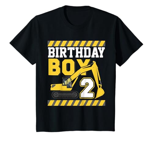 Kinder Birthday Boy 2 Years Old Construction Bagger T-Shirt Kinder Birthday Boy 2 Years Old Construction Bagger T-Shirt von Construction Birthday Boy