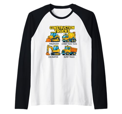 Bauwagen für Kinder Bulldozer Bagger Truck Lover Raglan Bauwagen für Kinder Bulldozer Bagger Truck Lover Raglan von Construction Truck Lover Bulldozer Excavator Dump