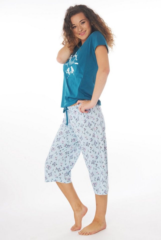 Consult-Tex Capri-Pyjama Damen Capri Pyjama Schlafanzug DF006cap (Spar Set) von Consult-Tex