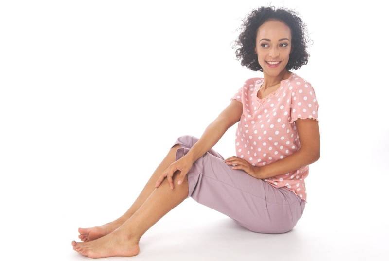 Consult-Tex Capri-Pyjama Damen Shorty Capri Pyjama Schlafanzug DW880 (Spar Set, 1 Set) aus reiner Baumwolle Jersey von Consult-Tex