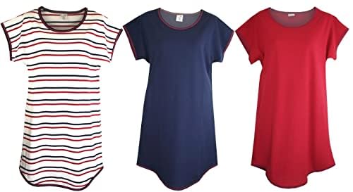 Consult-Tex Damen Nachthemd 3 Stück Packung = 1 Preis (36/38) DF850 von Consult-Tex