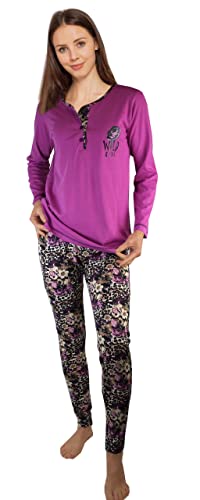 Consult-Tex Damen Langarm Pyjama Schlafanzug DW119a (as3, Numeric, Numeric_36, Numeric_38, Regular, Regular) von Consult-Tex