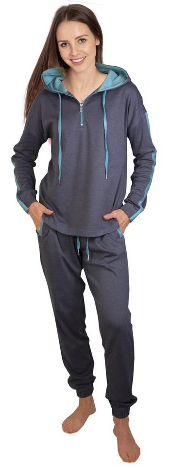 Consult-Tex Hausanzug Damen Hausanzug Homewear Suit DW500 (Spar-Set) Mit kurzem Reißverschluß von Consult-Tex