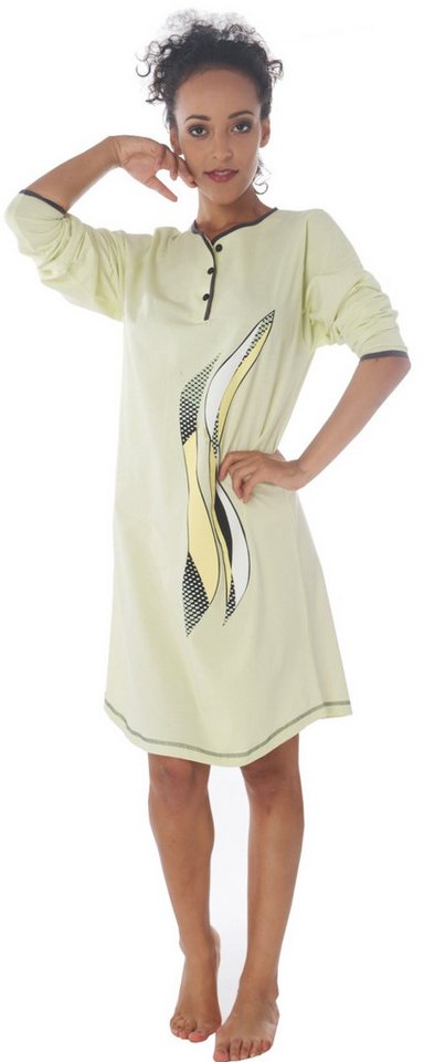 Consult-Tex Nachthemd Damen Baumwolle Jersey Nachthemd DW918 bequem zu tragen von Consult-Tex