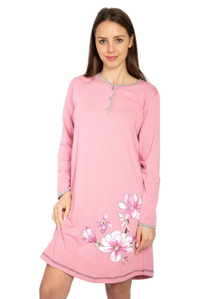 Consult-Tex Nachthemd Damen Baumwolle Jersey Nachthemd DW918 bequem zu tragen von Consult-Tex