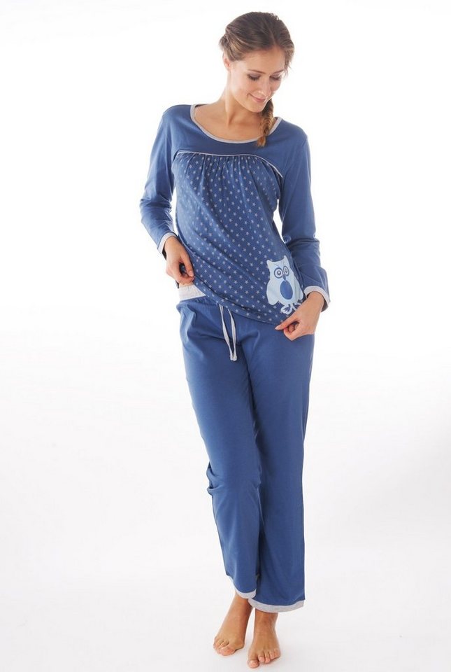 Consult-Tex Pyjama Damen Pyjama Schlafanzug SUN7 (Packung) aus reiner Baumwolle-Jersey von Consult-Tex