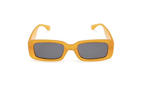 Contacta, Bold Sonnenbrille für Damen mit polarisierten Gläsern, robuster und rechteckiger Rahmen, klare Sicht, Farbe Orange mit dunkler Linse, Verpackung mit Brillenbeutel, 29 g Contacta, Bold Sonnenbrille für Damen mit polarisierten Gläsern, robuster und rechteckiger Rahmen, klare Sicht, Farbe Orange mit dunkler Linse, Verpackung mit Brillenbeutel, 29 g von Contacta