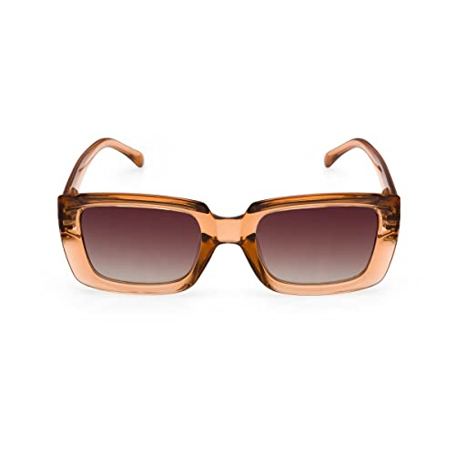 Contacta, Dafne Damen-Sonnenbrille mit polarisierten Gläsern, glänzend, halbtransparent, klare Sicht, Farbe Nude, 24 g Contacta, Dafne Damen-Sonnenbrille mit polarisierten Gläsern, glänzend, halbtransparent, klare Sicht, Farbe Nude, 24 g von Contacta