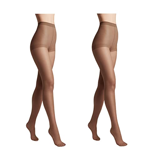 Conte elegant 2er-Pack langlebige Damenstrumpfhose Halbmatt - SOLO 40 DEN - Damen Feinstrumpfhose Strumpfhose mit markiertem Höschenteil - Einfarbig Farbe Shade Größe 6 von Conte elegant