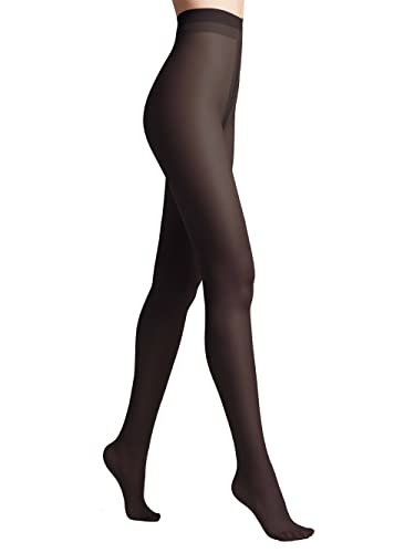 Conte elegant CE Prestige 70 DEN Feinstrumpfhose Damen – Nylonstrumpfhose Damen – Strumpfhosen für Damen – Strumpfhose Ohne Laufmaschen – Strumpfhose fürs Büro und jeden Tag – Р.3, Nero von Conte elegant