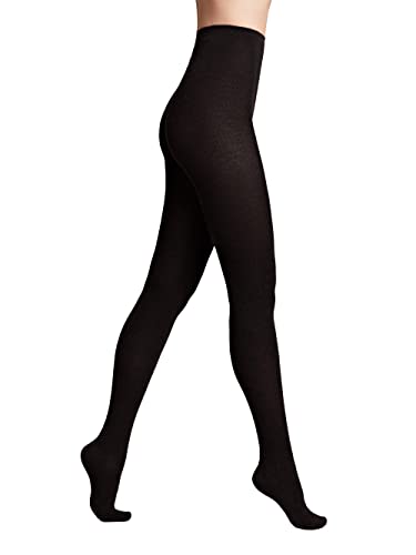 Conte elegant Damenstrumpfhose CASHMERE 250 DEN mit Viskose und Cashmere Extra Dick Glatt Gleichmäßig Verstärkte Zehen Warm für Herbst und Winter Farbe Schwarz Größe 3 von Conte elegant