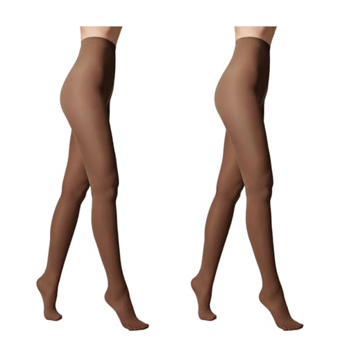 Conte elegant Damenstrumpfhose 50 DEN 2er PackNetzstrumpfhose Gestrickte Mikrofaser Samt Weich Feinstrumpfhose Klassisch Verstärkte Zehen Farbe Shade 3 EPISODE von Conte elegant