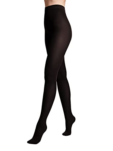 Conte elegant - Damenstrumpfhose - TRIUMF - 220 DEN - Netzstrumpfhose - Mikrofaser - Shapewear Damen Bauchweg - Tanzstrumpfhose - Gleichmäßig - Verstärkte Zehen Farbe Nero-Größe 4 von Conte elegant