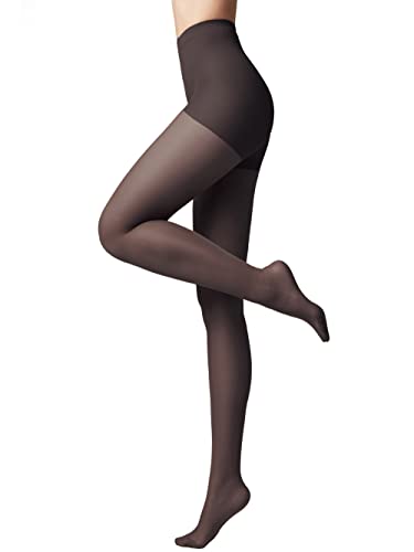 Conte elegant Damenstrumpfhose für empfindliche Haut mit Vitamin E - ACTIVE SOFT Lycra 20 DEN - Modellierende Wirkung Damen Feinstrumpfhose Strumpfhose - Einfarbig - Farbe Schwarz Größe 3 von Conte elegant
