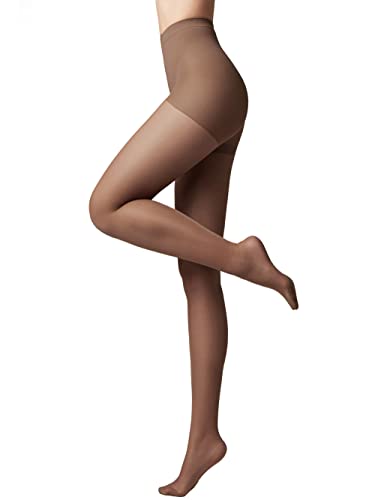 Conte elegant Damenstrumpfhose für empfindliche Haut mit Vitamin E - ACTIVE SOFT Lycra 40 DEN - Modellierende Wirkung Damen Feinstrumpfhose Strumpfhose - Einfarbig - Farbe Shade Größe 2 von Conte elegant