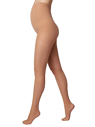 Conte elegant MOMMY 40 DEN - Qualität Strumpfhosen - Strumpfhosen Damen - Umstandsmode - Umstandsstrumpfhose - Schwangerschaft - Bauchstütze Schwangerschaft - Gr. 3 - Braun von Conte elegant