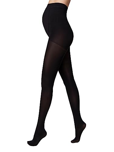 Conte elegant MOMMY 40 DEN - Qualität Strumpfhosen - Strumpfhosen Damen - Umstandsmode - Umstandsstrumpfhose - Schwangerschaft - Bauchstütze Schwangerschaft - Gr. 2 - Nero von Conte elegant