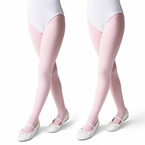 Conte elegant Mädchen Strumpfhose BALLET 70 DEN 2er-Pack Blickdichte Kinder Strumpfhosen aus 3D Mikrofaser für Tanz Ballett & Gymnastik Mit Elastischem Bund und Flachen Nähten Perfekt für Schule von Conte elegant