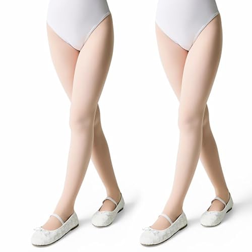 Conte elegant Mädchen Strumpfhose BALLET 70 DEN 2er-Pack Blickdichte Kinder Strumpfhosen aus 3D Mikrofaser für Tanz Ballett & Gymnastik Mit Elastischem Bund und Flachen Nähten Perfekt für Schule von Conte elegant
