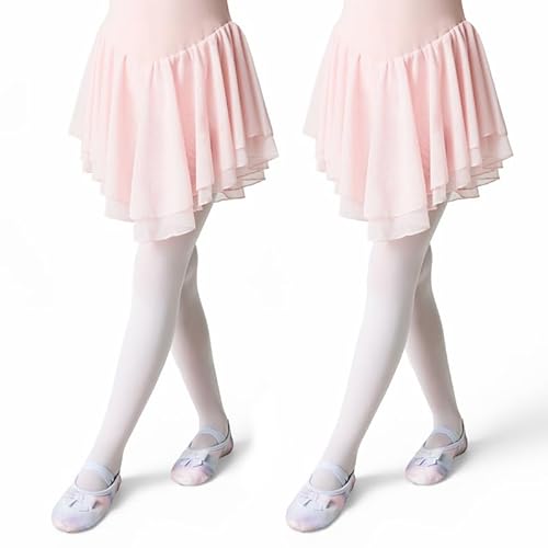 Conte elegant Mädchen Strumpfhose BALLET 70 DEN 2er-Pack Blickdichte Kinder Strumpfhosen aus 3D Mikrofaser für Tanz Ballett & Gymnastik Mit Elastischem Bund und Flachen Nähten Perfekt für Schule von Conte elegant