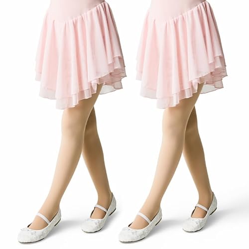 Conte elegant Mädchen Strumpfhose BALLET 70 DEN 2er-Pack Blickdichte Kinder Strumpfhosen aus 3D Mikrofaser für Tanz Ballett & Gymnastik Mit Elastischem Bund und Flachen Nähten Perfekt für Schule von Conte elegant