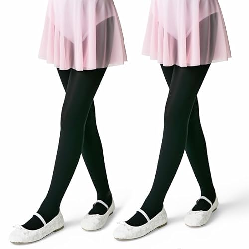 Conte elegant Mädchen Strumpfhose BALLET 70 DEN 2er-Pack Blickdichte Kinder Strumpfhosen aus 3D Mikrofaser für Tanz Ballett & Gymnastik Mit Elastischem Bund und Flachen Nähten Perfekt für Schule von Conte elegant