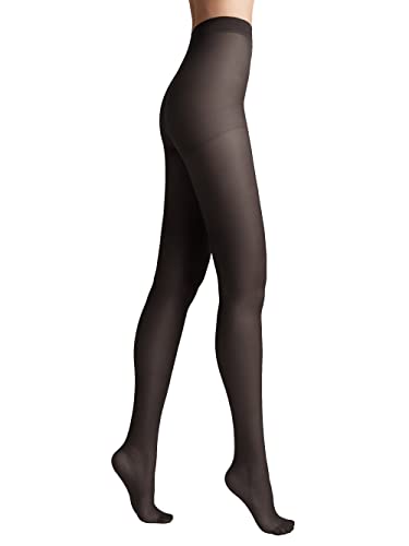 Conte elegant matte Damenstrumpfhose mit Seideneffekt - NUANCE 15 DEN - verstärkte Feinstrumpfhose Damen Strumpfhose extrem elastisch - Farbe Schwarz Größe 3 von Conte elegant