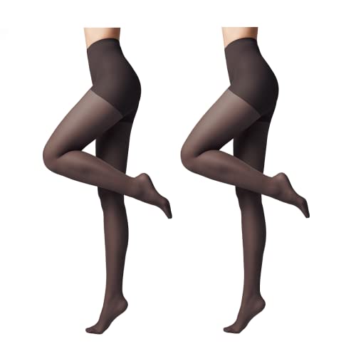 Conte elegant modellierende Damenstrumpfhose 2er Pack - ACTIVE 20 DEN - Stimuliert die Blutzirkulation formende Feinstrumpfhose Damen Strumpfhose - Farbe Schwarz Größe 2 von Conte elegant