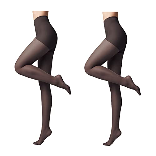 Conte elegant modellierende Damenstrumpfhose 2er Pack - ACTIVE 40 DEN - Stimuliert die Blutzirkulation formende Feinstrumpfhose Damen Strumpfhose - Farbe Schwarz Größe 2 von Conte elegant