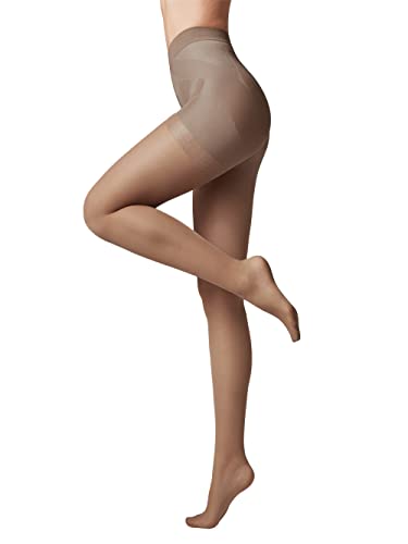Conte elegant modellierende Damenstrumpfhose mit Push-up Effekt - X-PRESS 20 DEN - Formende Feinstrumpfhose Damen Strumpfhose - Einfarbig - Farbe Shade Größe 4 von Conte elegant