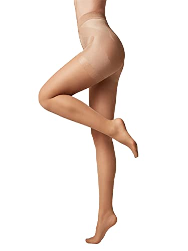 Conte elegant modellierende Damenstrumpfhose mit Push-up Effekt - X-PRESS 40 DEN - Formende Feinstrumpfhose Damen Strumpfhose - Einfarbig - Farbe Bronz Größe 5 von Conte elegant