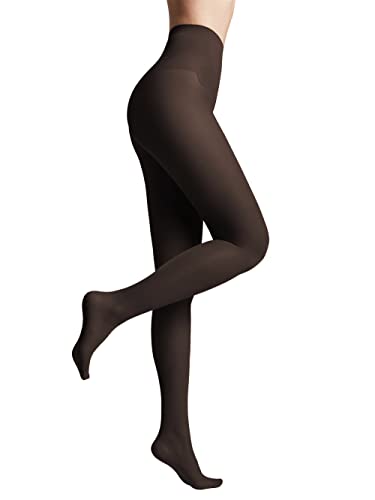 Conte elegant seidige Damenstrumpfhose mit verstärktem Höschen - BIKINI 40 DEN - Feinstrumpfhose Damen Strumpfhose extrem elastisch - Farbe Schwarz Größe 3 von Conte elegant