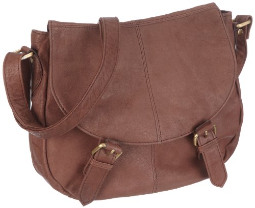 Contempo Cntmp 3186 Damen Schultertaschen, Braun (braun), 24x25x8 cm (B x H x T) von Contempo