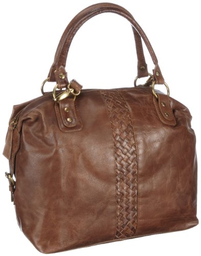 Contempo Cntmp 3276 Damen Henkeltaschen, Braun (Cognac), 32x30x13 cm (B x H x T) von Contempo